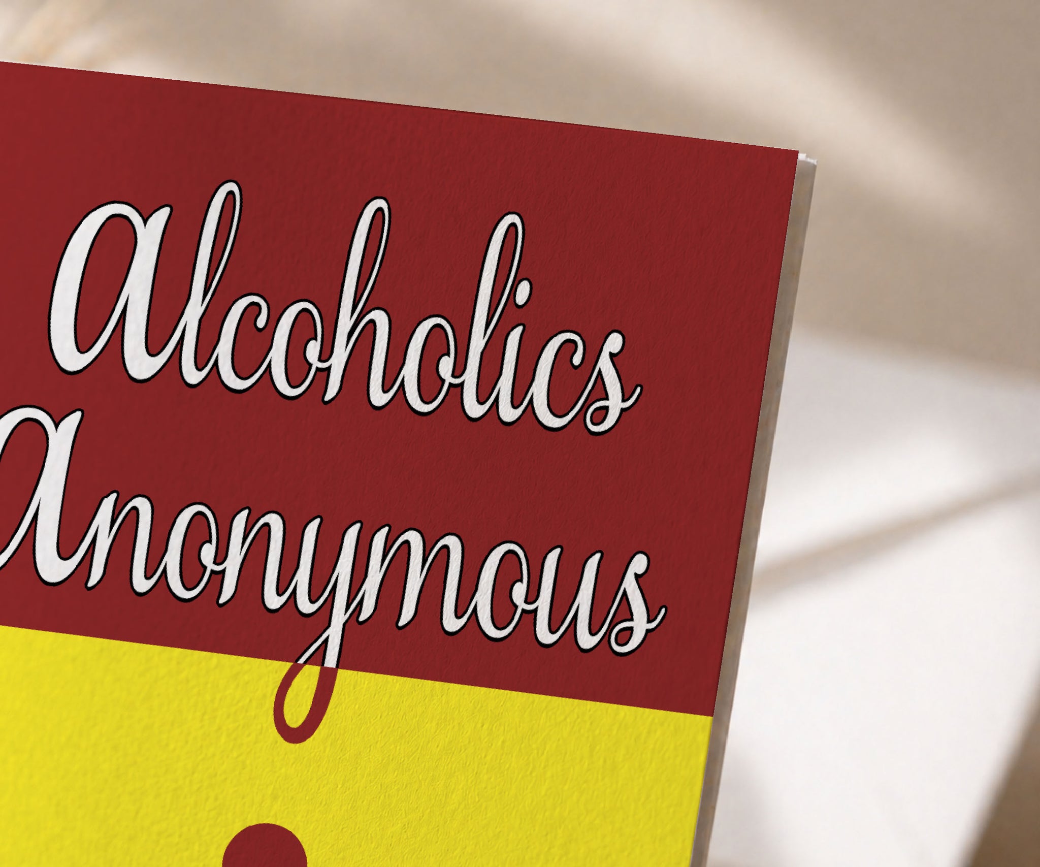 Alcoholics Anonymous Big Book Greeting Card — AA Gift