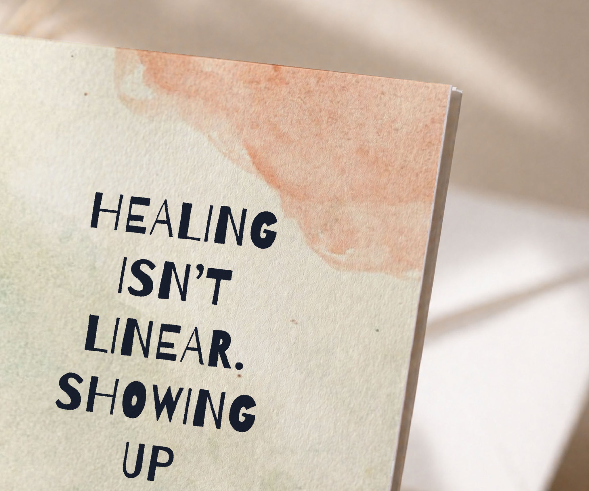 Healing Isn't Linear Recovery Greeting Card