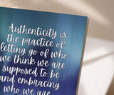 Authenticity Recovery Greeting Card — Letting Go