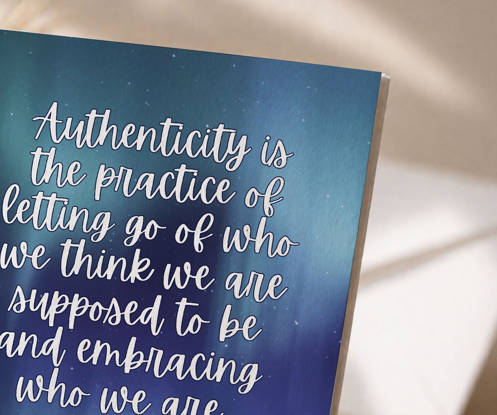 Authenticity Recovery Greeting Card — Letting Go