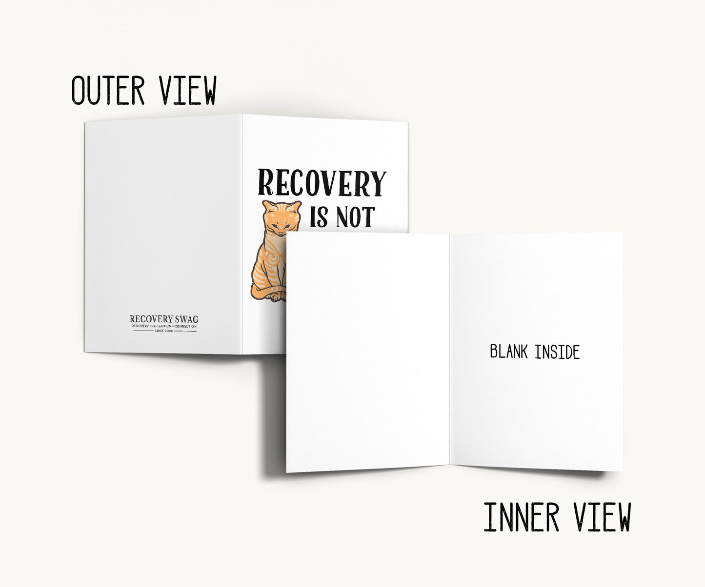 Recovery Is Not for Pussies Funny Recovery Card