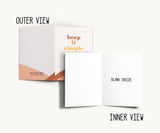 Keep It Simple Recovery Greeting Card