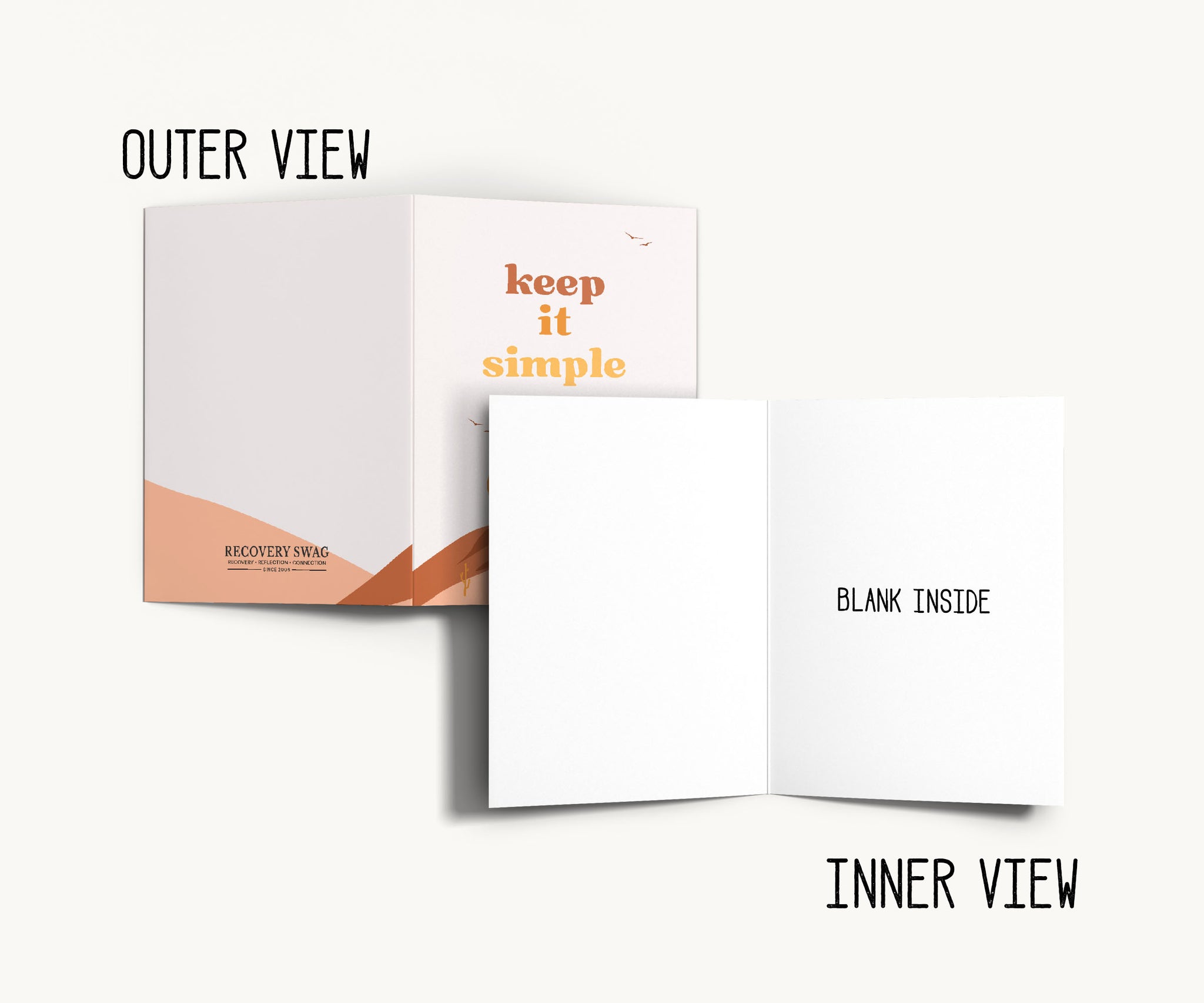 Keep It Simple Recovery Greeting Card