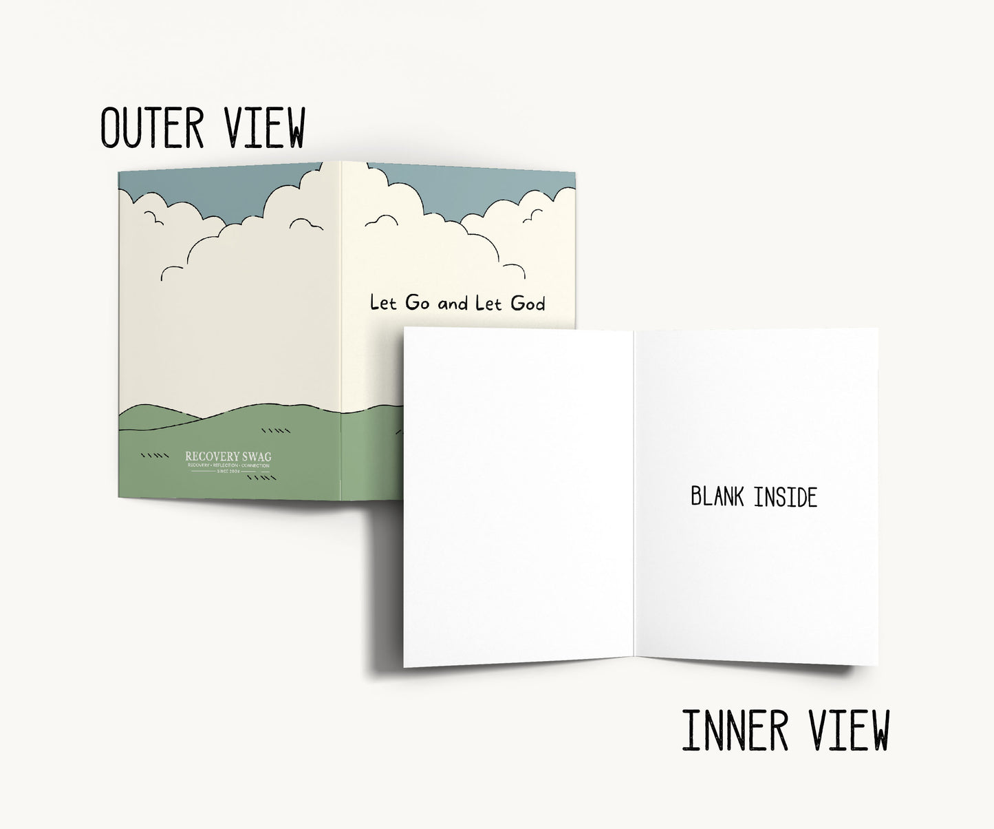 Let Go and Let God Recovery Greeting Card