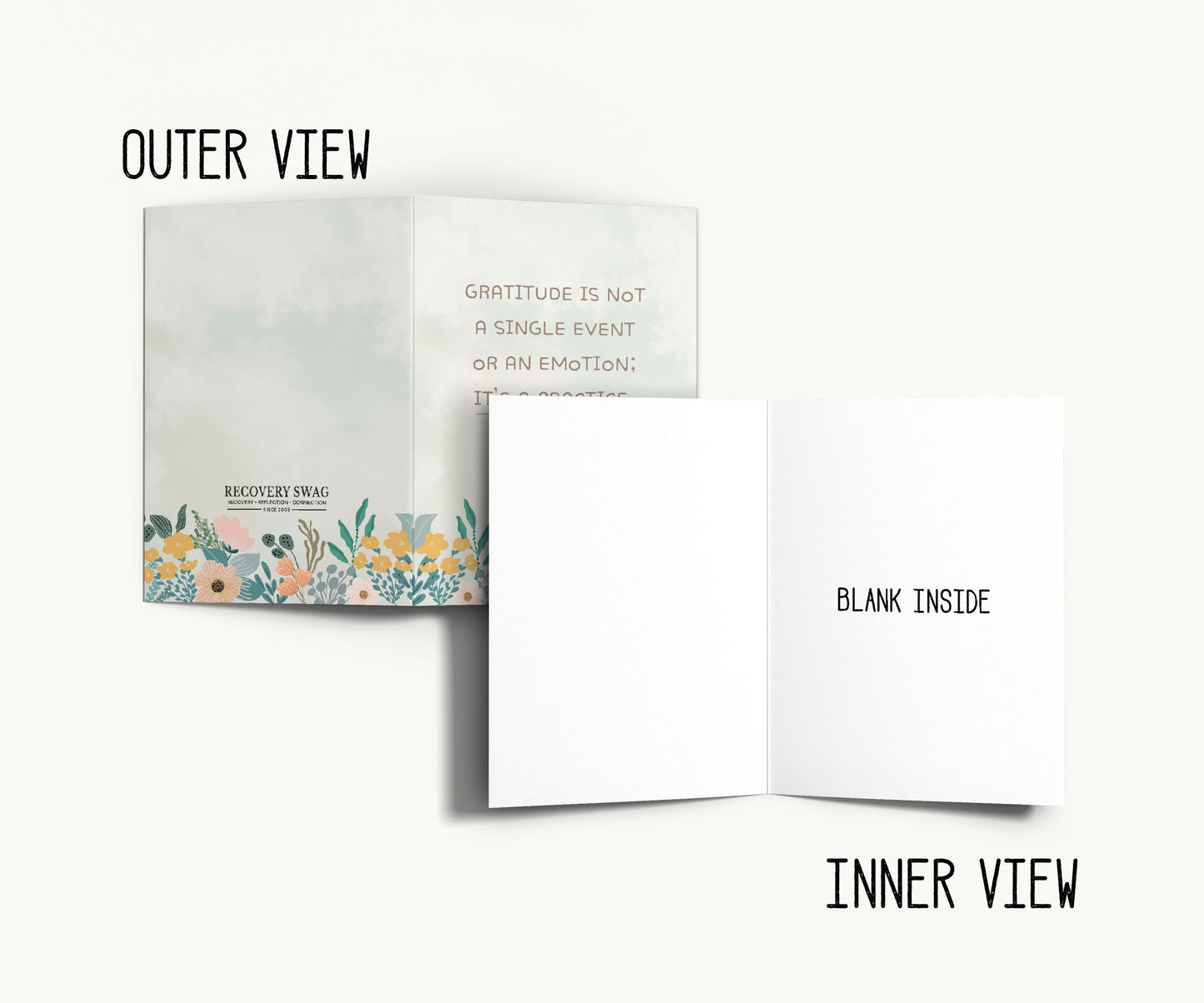 Gratitude Is a Practice Recovery Greeting Card