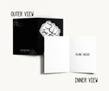 One Day at a Time Raised Fist Recovery Greeting Card