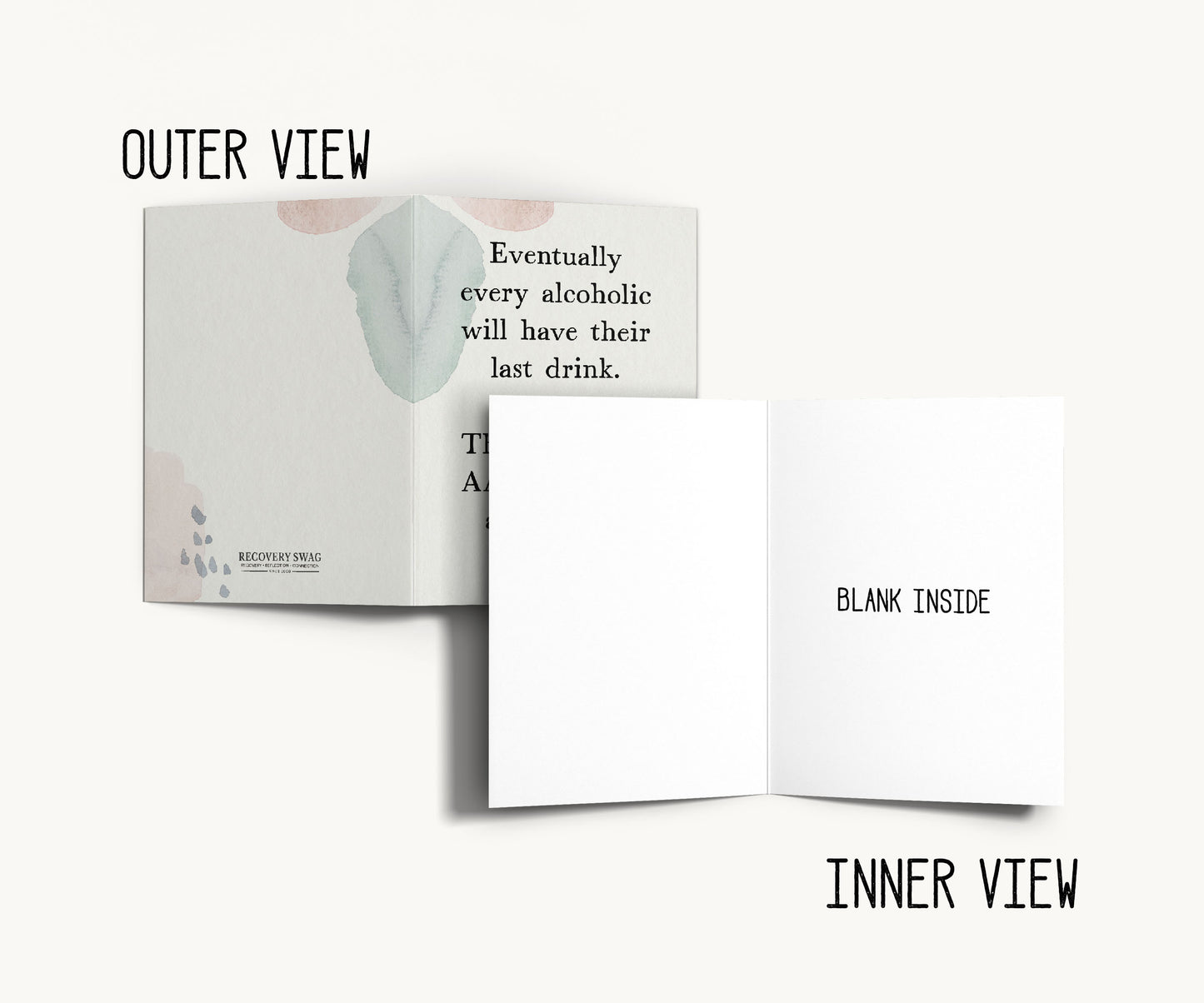 Eventually Every Alcoholic Funny AA Greeting Card