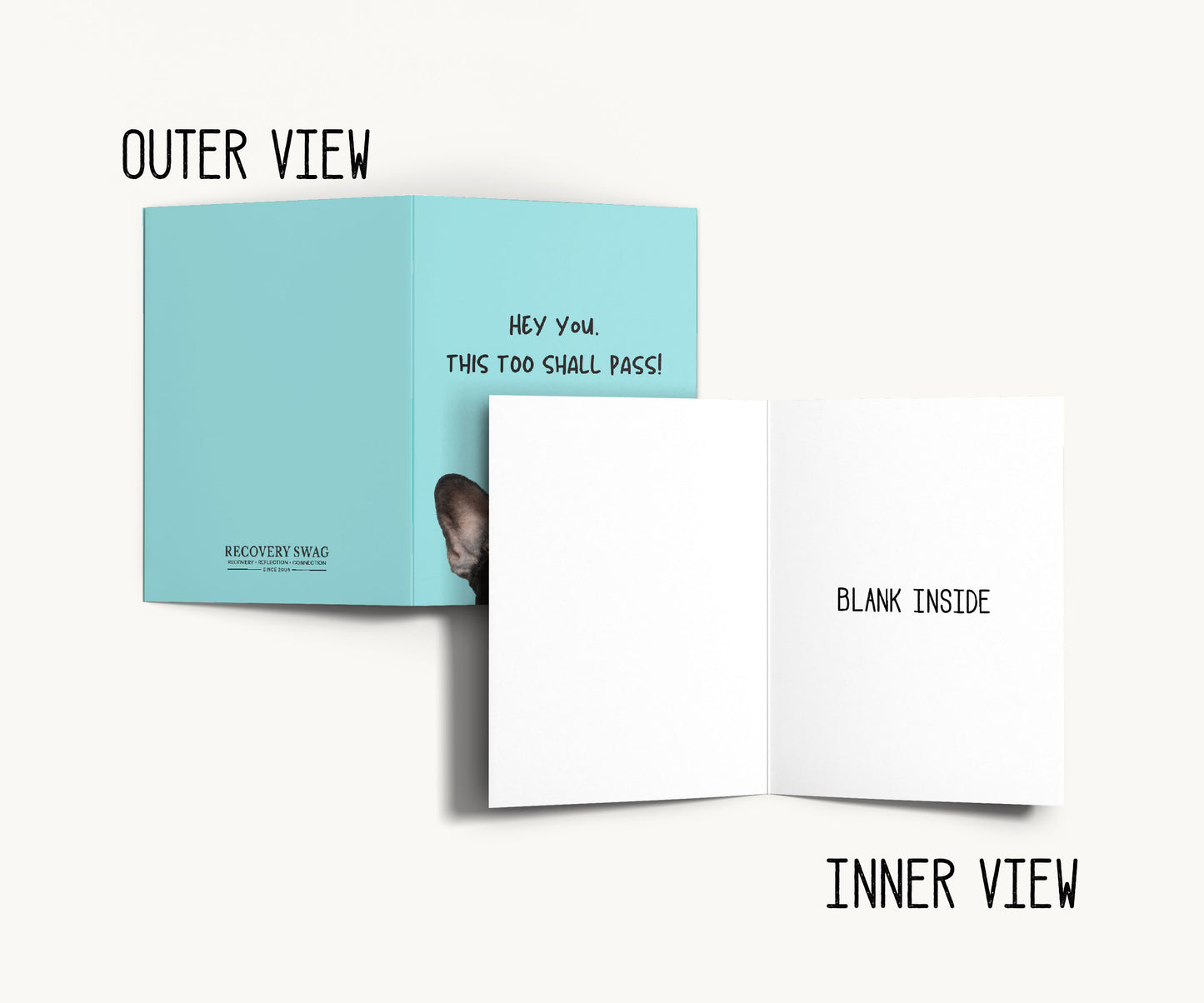 This Too Shall Pass Funny Recovery Greeting Card