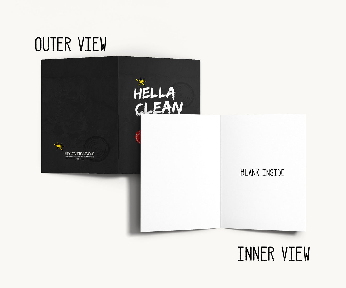 Hella Clean NA Recovery Greeting Card