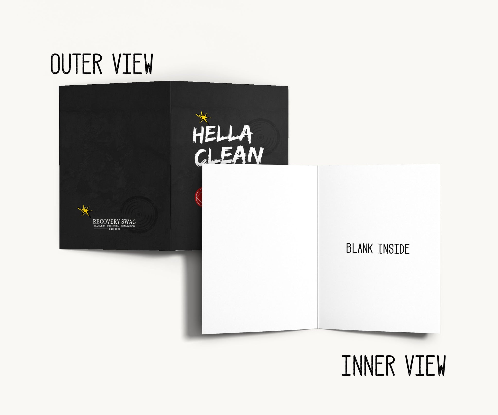 Hella Clean NA Recovery Greeting Card