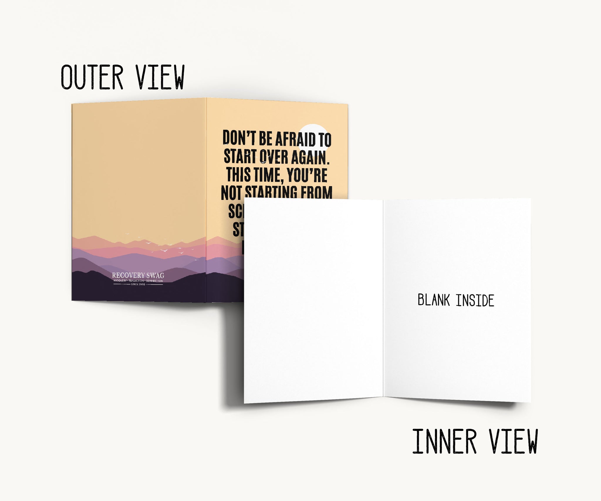 Start Over From Experience Recovery Greeting Card