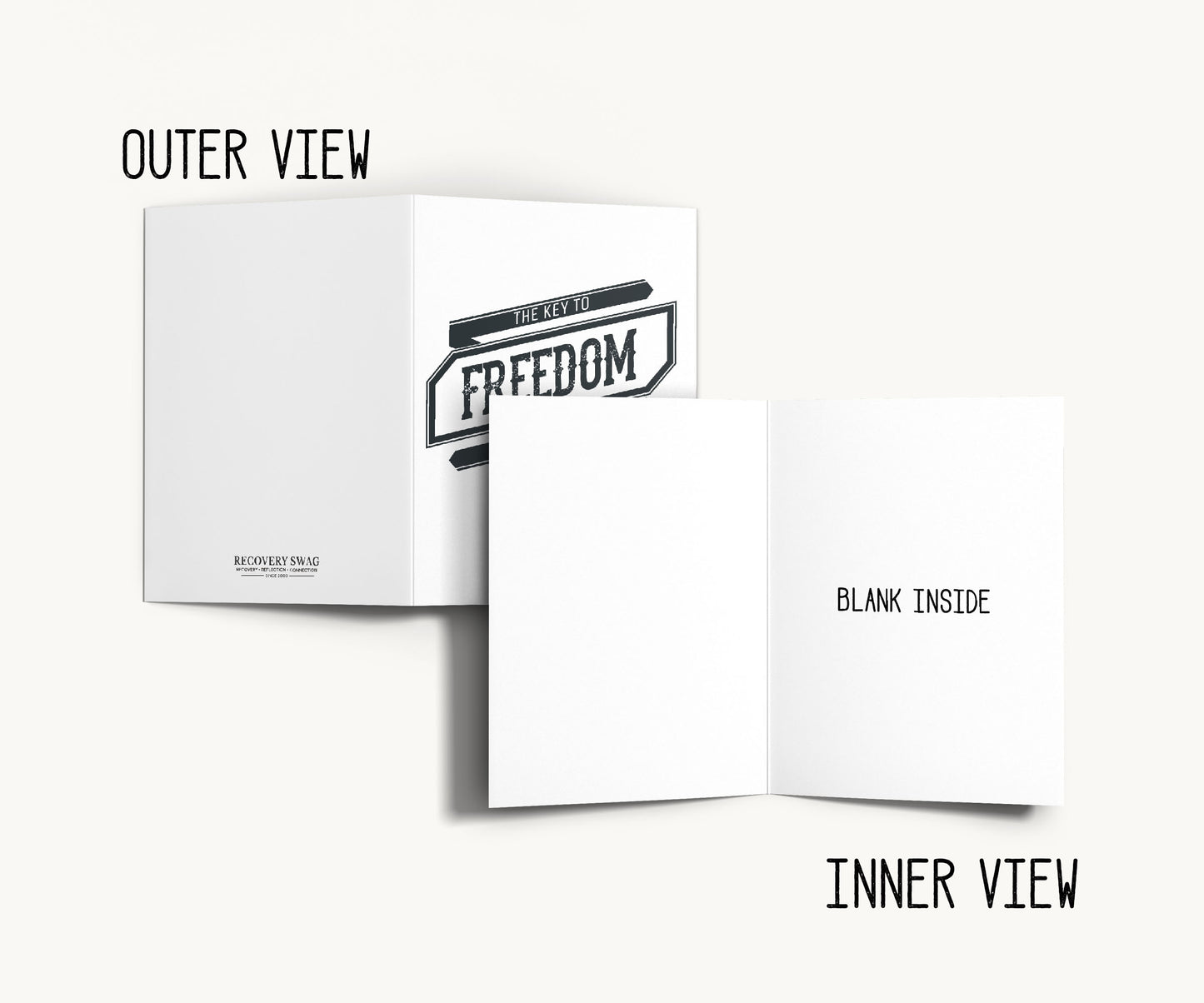 The Key to Freedom Is in the Steps Greeting Card