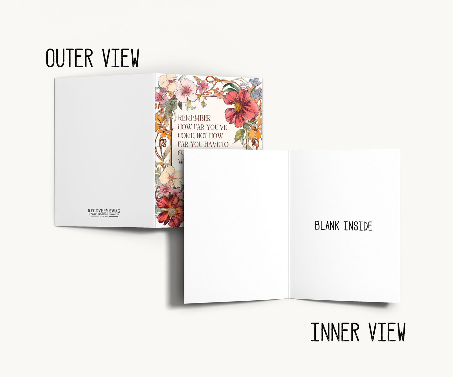 Remember How Far You've Come Recovery Greeting Card