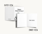 Happy Soberversary Greeting Card — Sobriety Anniversary