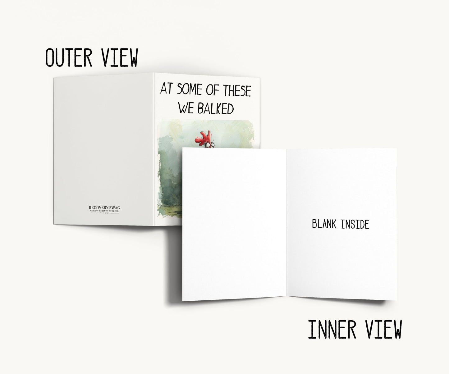 At Some of These We Balked Funny AA Greeting Card