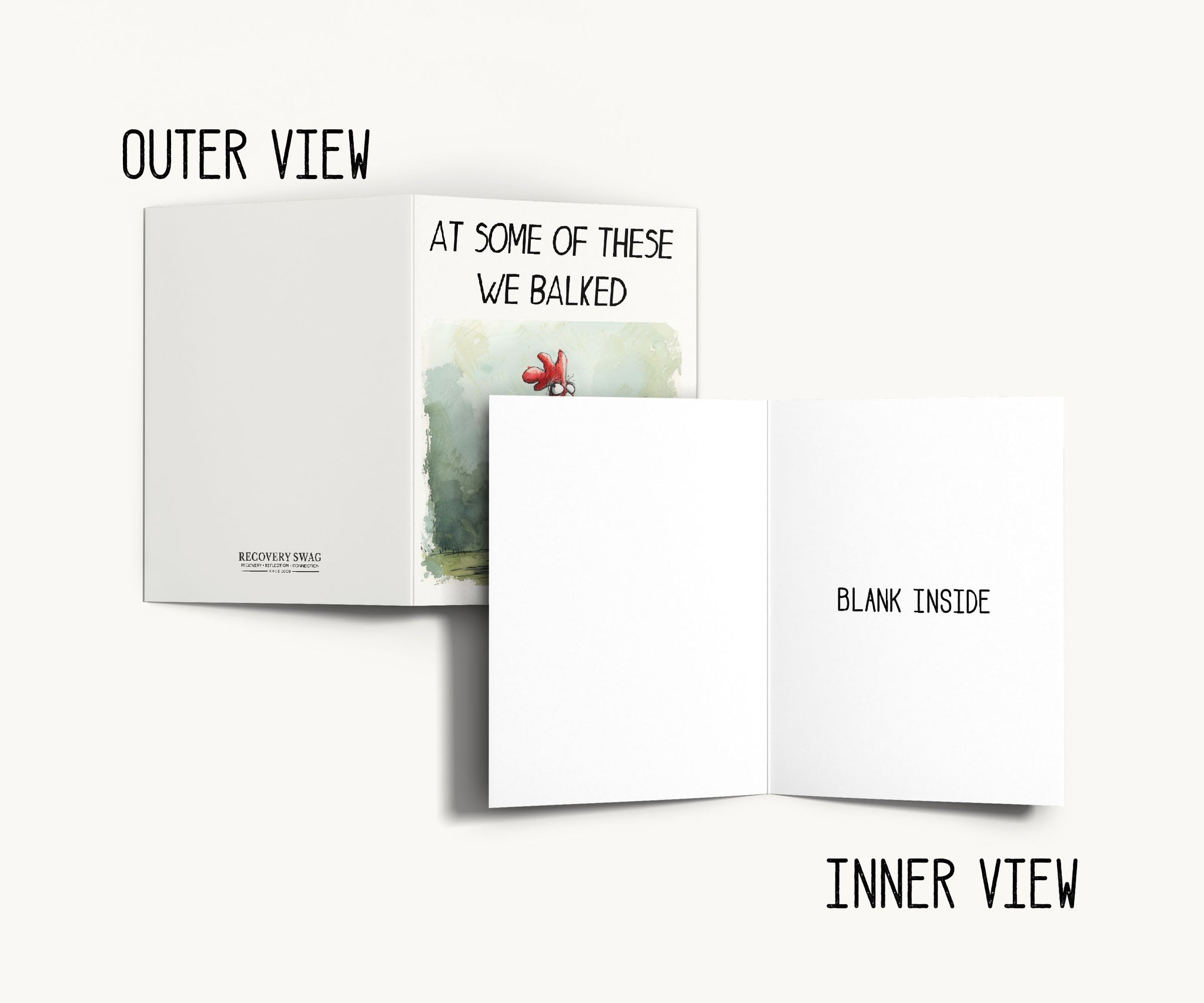 At Some of These We Balked Funny AA Greeting Card