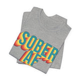 Sober AF Retro Recovery Tee Shirt Gift