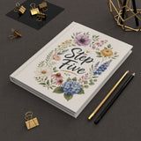 Step Five Floral Hardcover Journal — Recovery Step Work Notebook