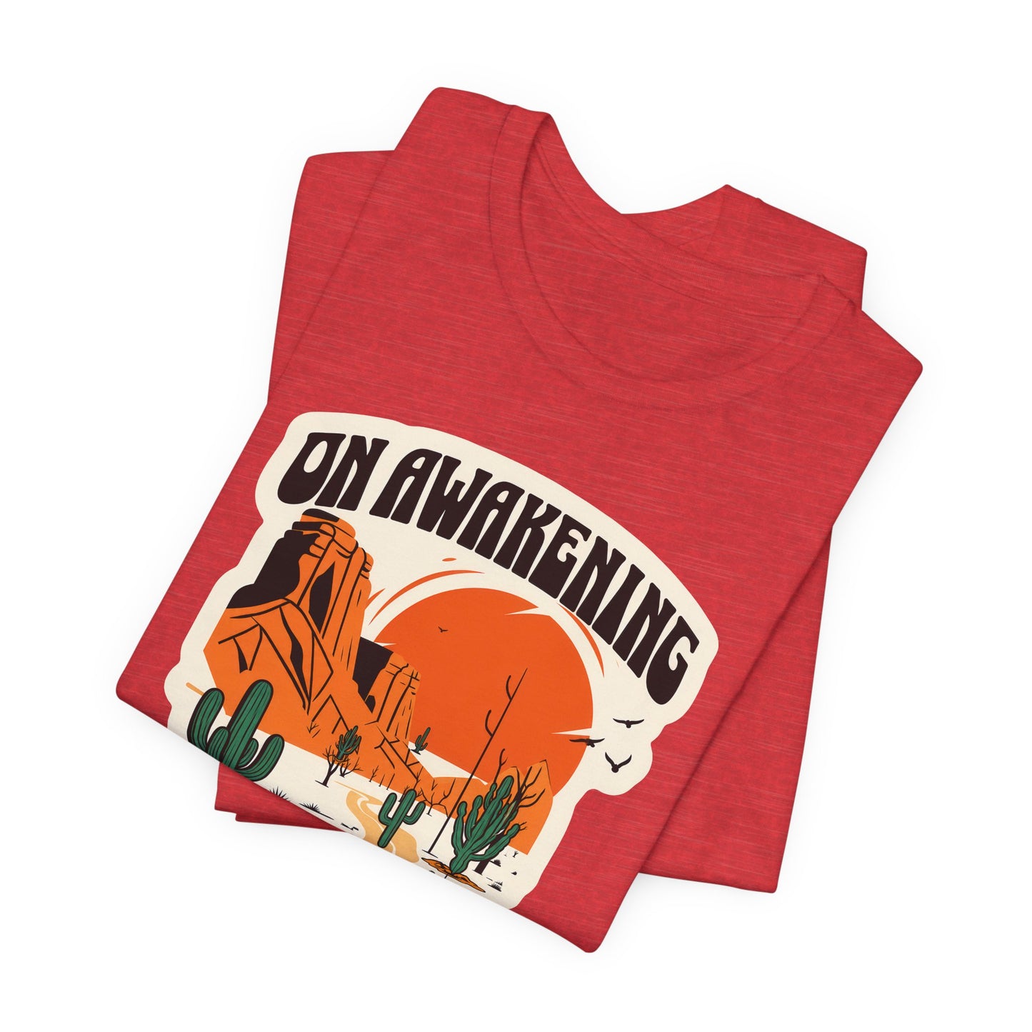 On Awakening unisex AA tee alternate view