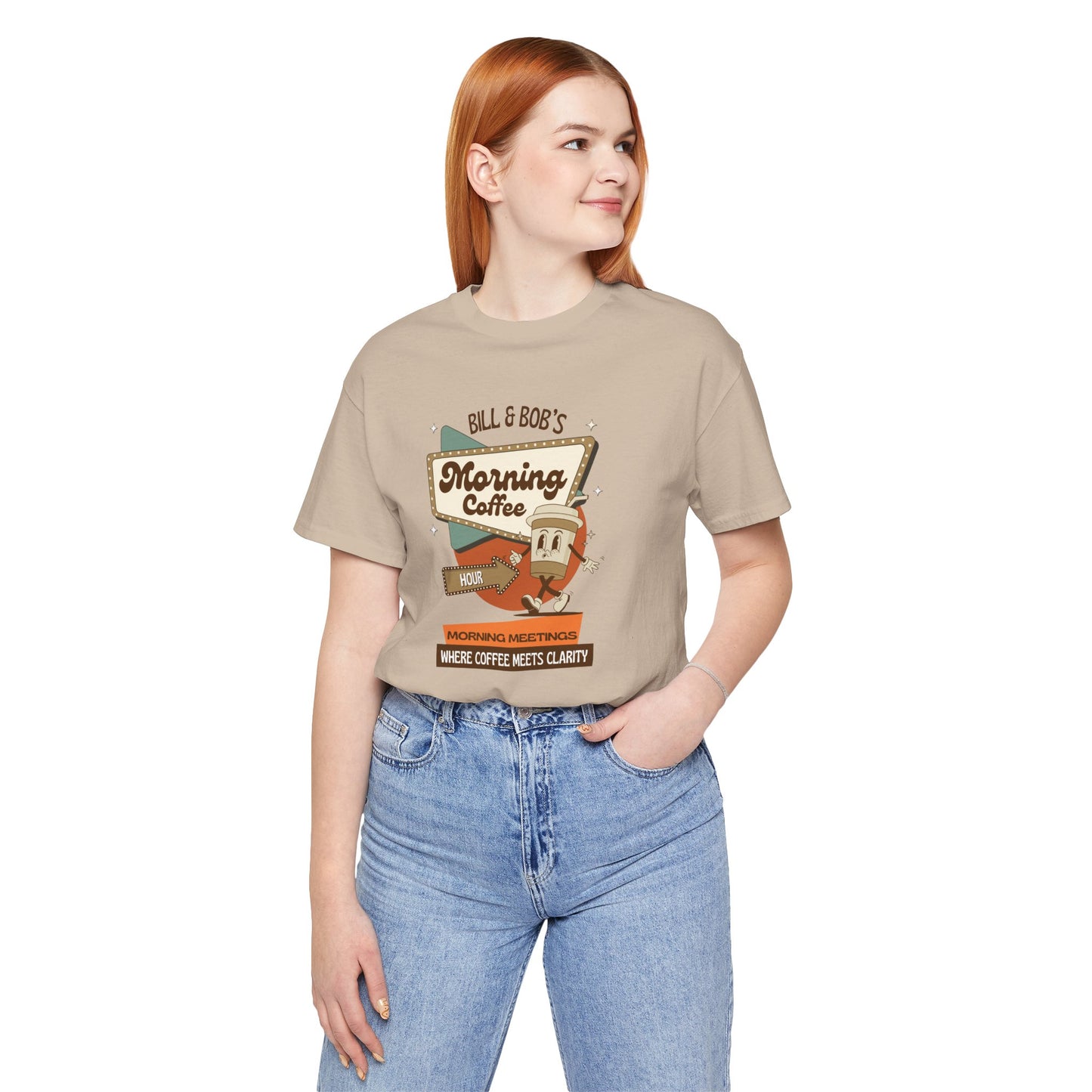Bill & Bob’s Morning Coffee Hour Recovery Tee Shirt Gift