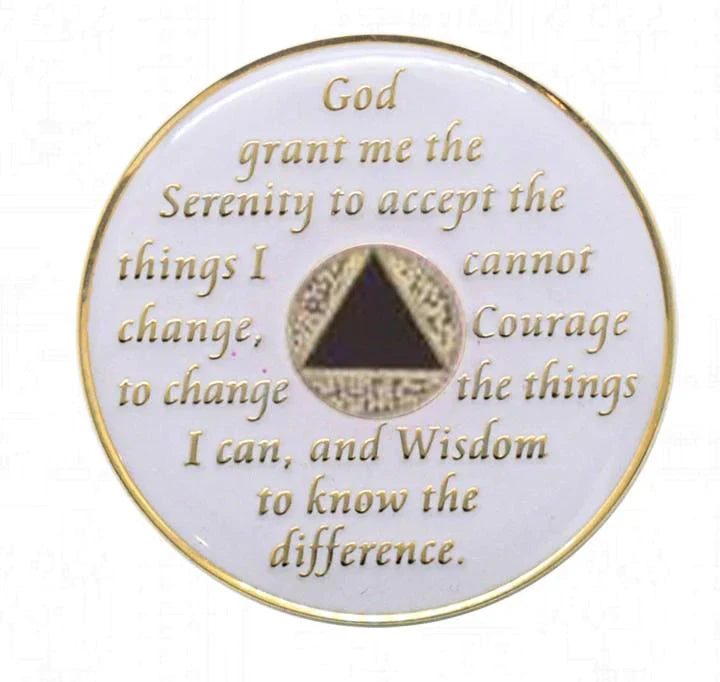 AA Glow in the Dark Recovery Medallion