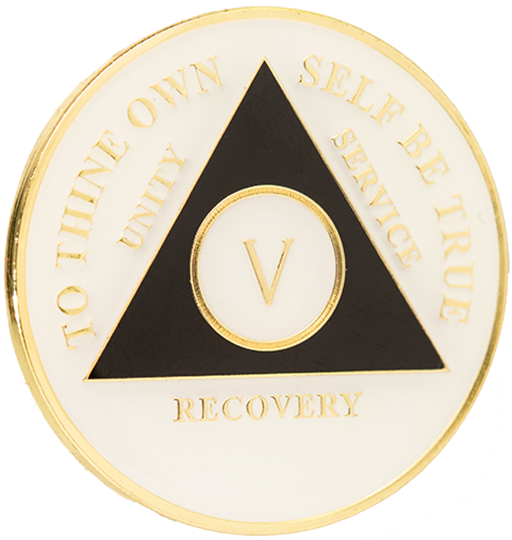 AA Glow in the Dark Recovery Medallion