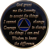 Dynamic Blue AA Recovery Medallion with Blue Transition Crystals | Years 1–65