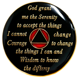 Classic Red & Silver AA Recovery Medallion | Years 1–65