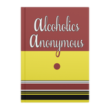 AA First Edition tribute hardcover journal front cover mockup