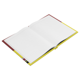 AA First Edition tribute journal open to lined pages at an angle