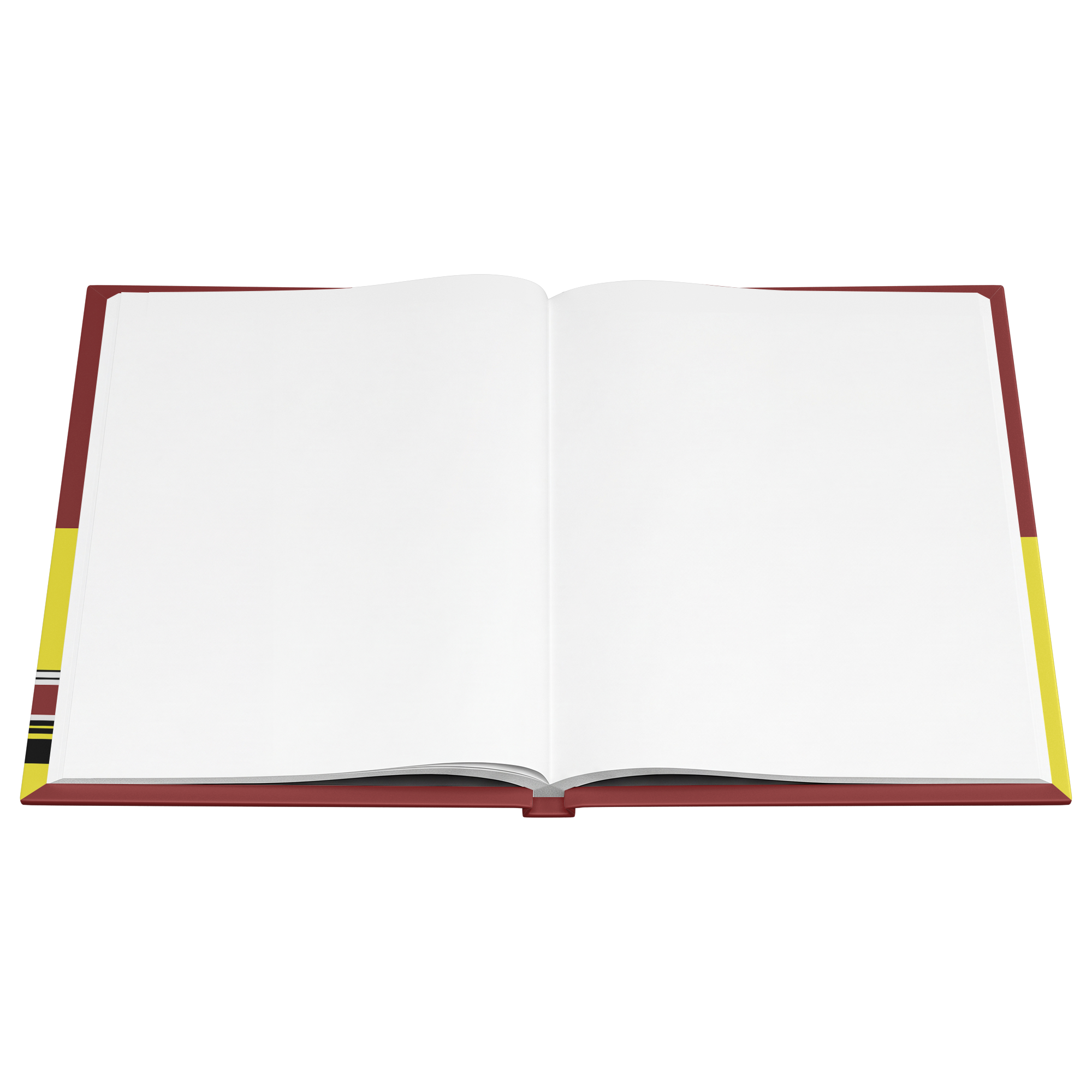 AA First Edition tribute journal open to blank pages flat view