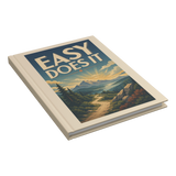 Easy Does It hardcover journal closed at an angle