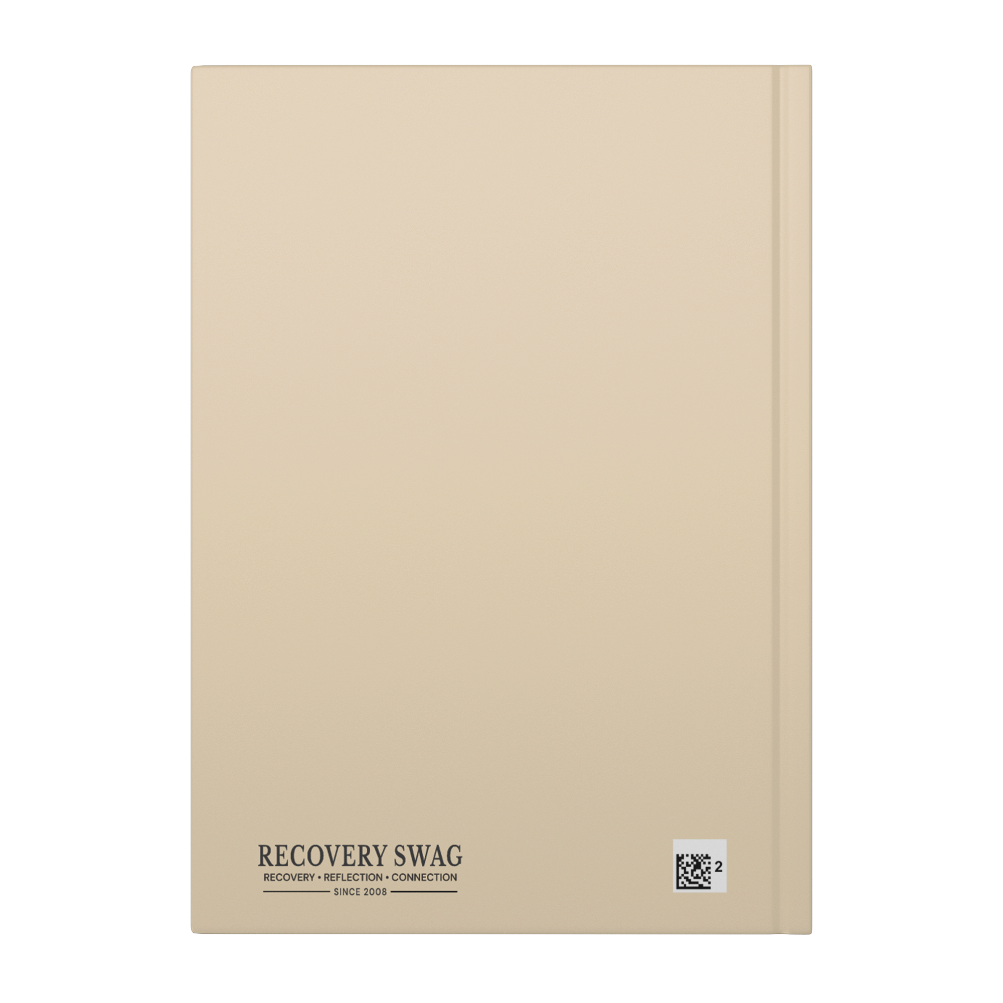 Easy Does It hardcover journal back cover mockup