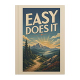 Easy Does It hardcover journal front cover mockup