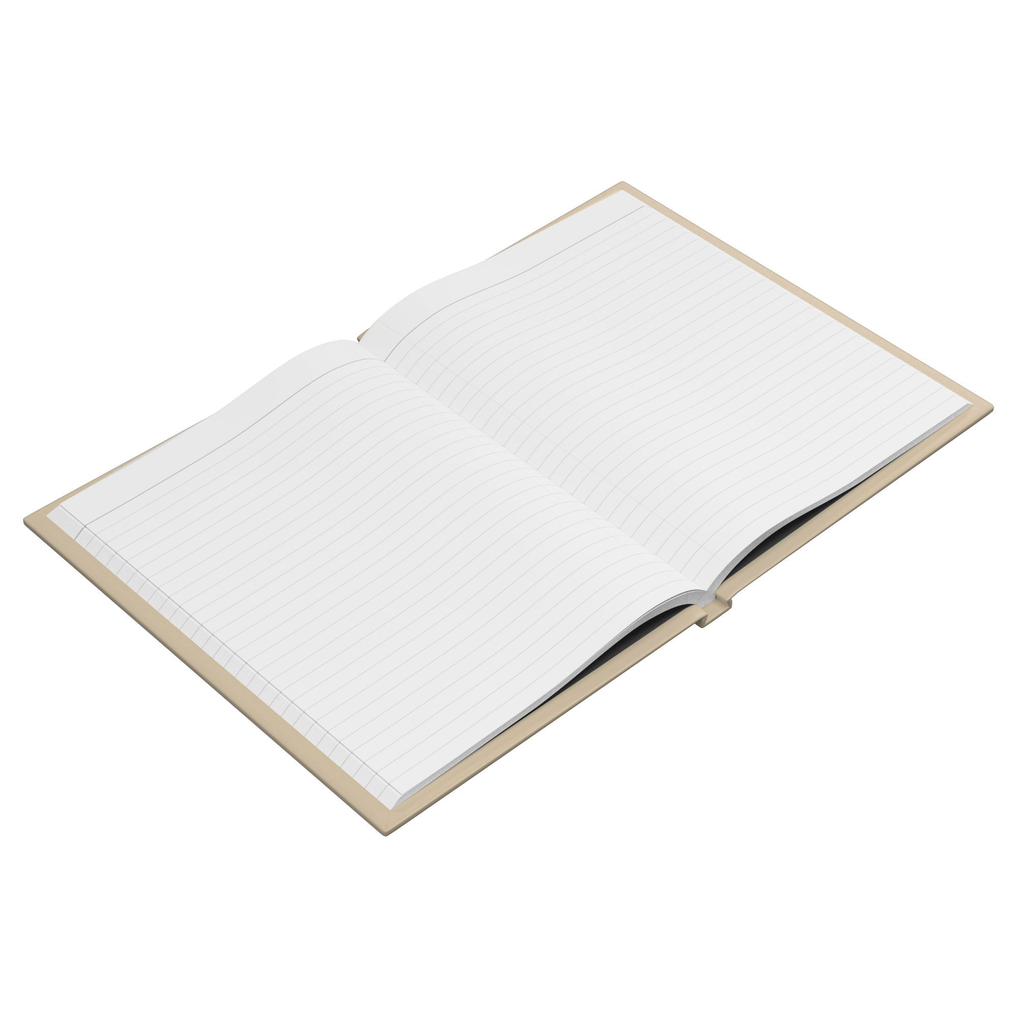 Easy Does It hardcover journal lined pages angled view
