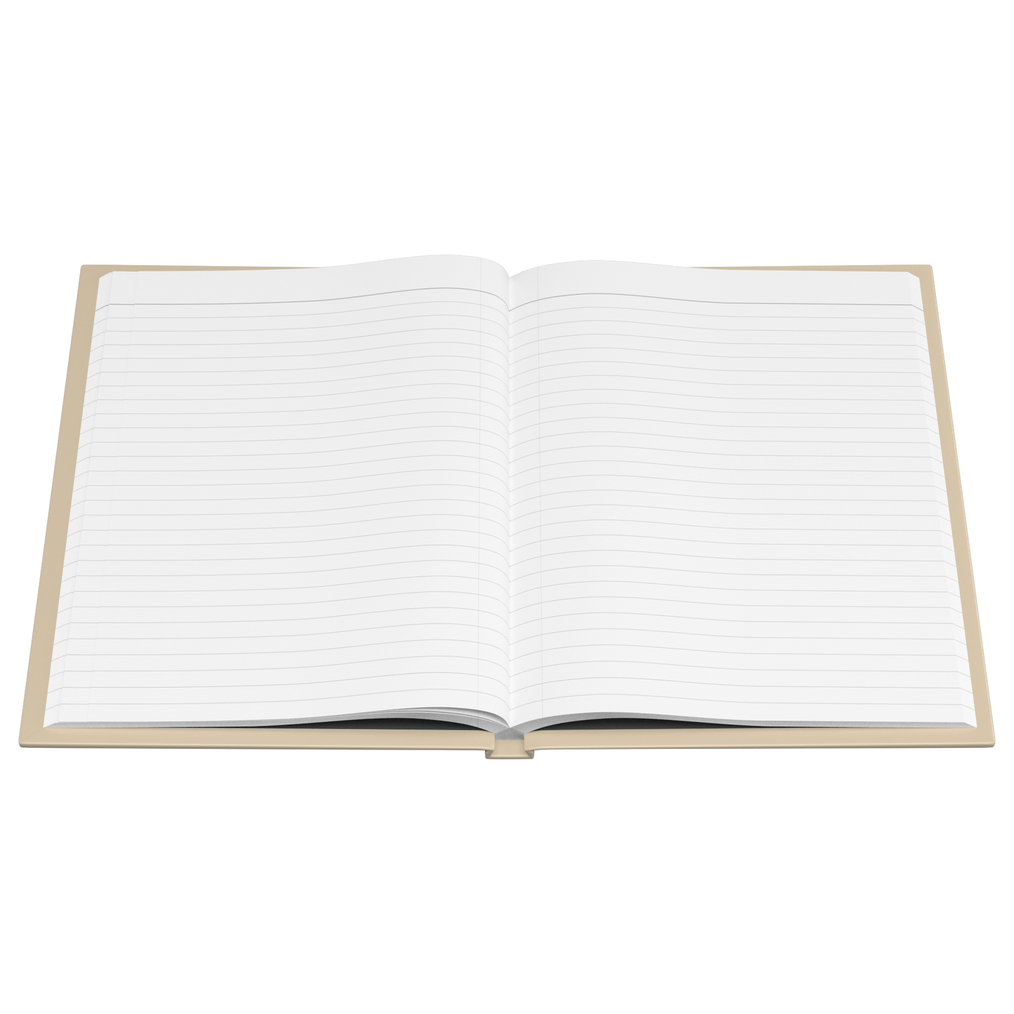 Easy Does It hardcover journal lined pages flat view