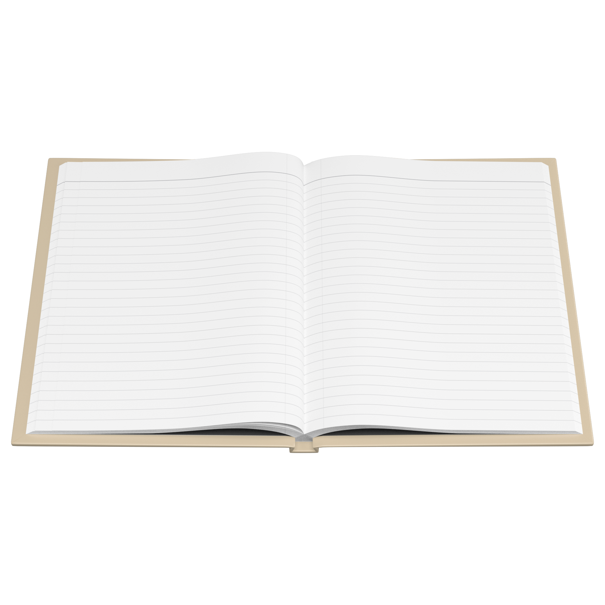 Easy Does It hardcover journal lined pages flat view