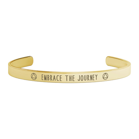 Embrace the Journey - Personalized AA Cuff Bracelet