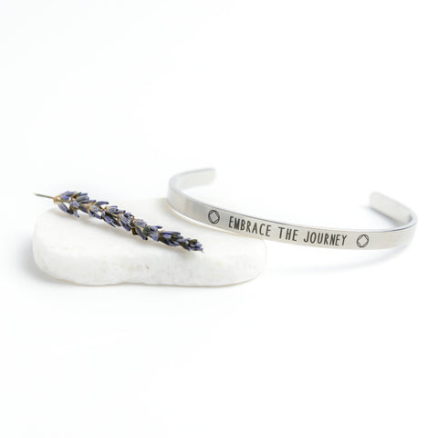 Embrace the Journey - Personalized NA Cuff Bracelet