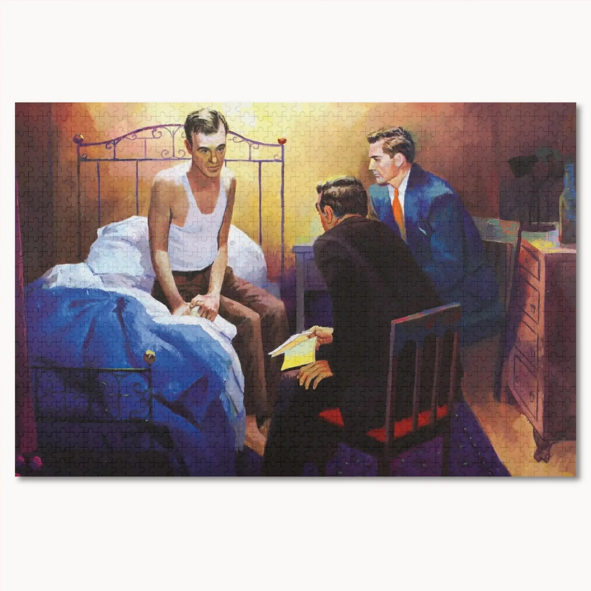 AA 12th Step Call Classic Painting Jigsaw Puzzle | AA Gift
