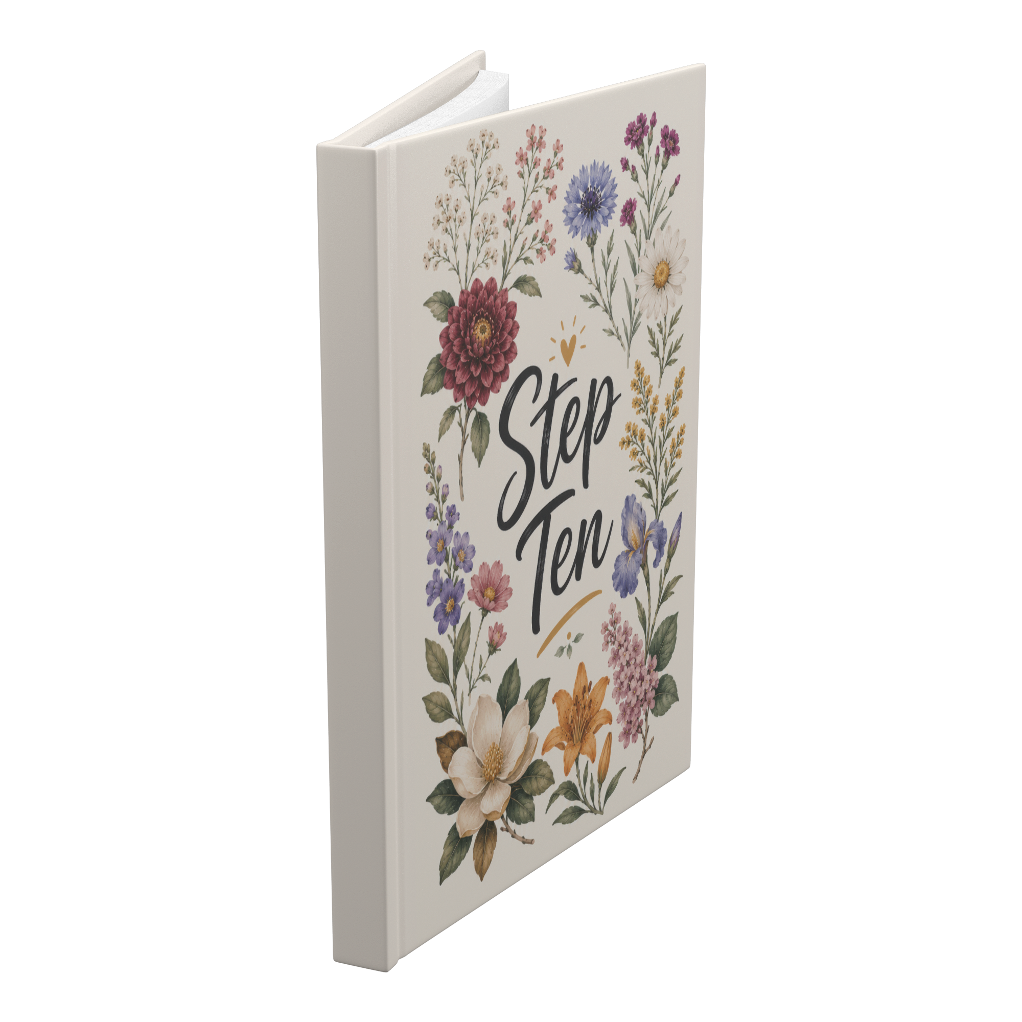 Floral_Step_Ten_Hardcover_Journal_-_Reco_Standing_Angle_Mockup.png_15931297
