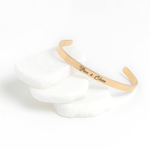 Free & Clean - Personalized NA Cuff Bracelet