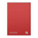 Gratitude lined hardcover journal back cover mockup