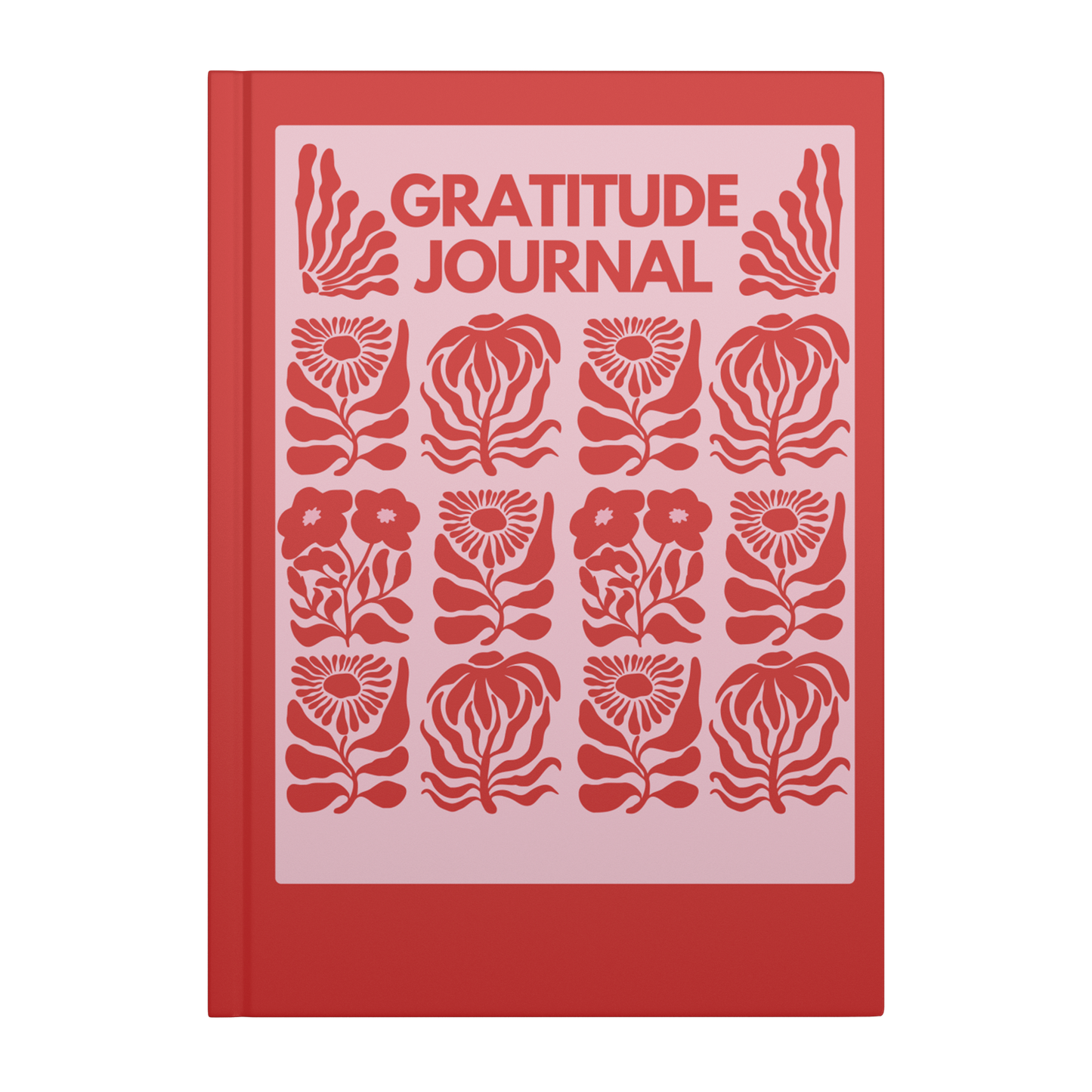 Gratitude hardcover journal front cover mockup