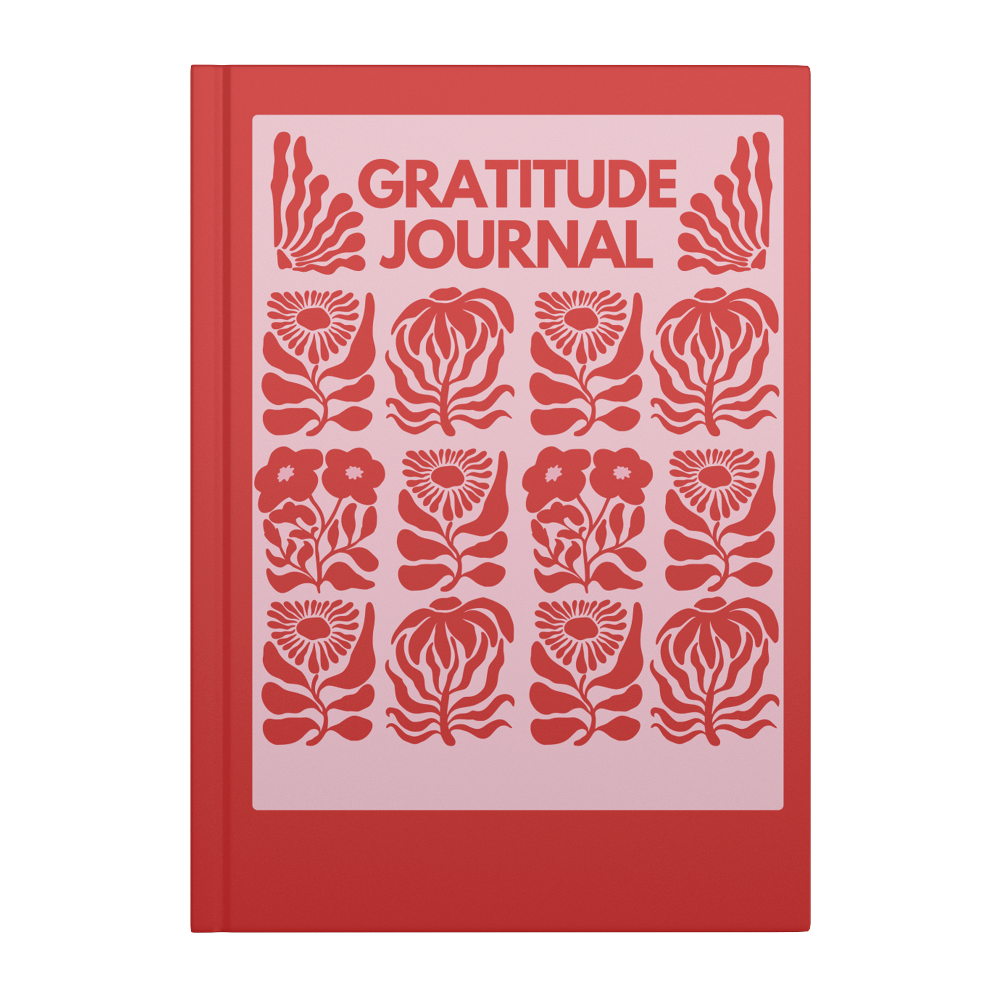 Gratitude hardcover journal front cover mockup