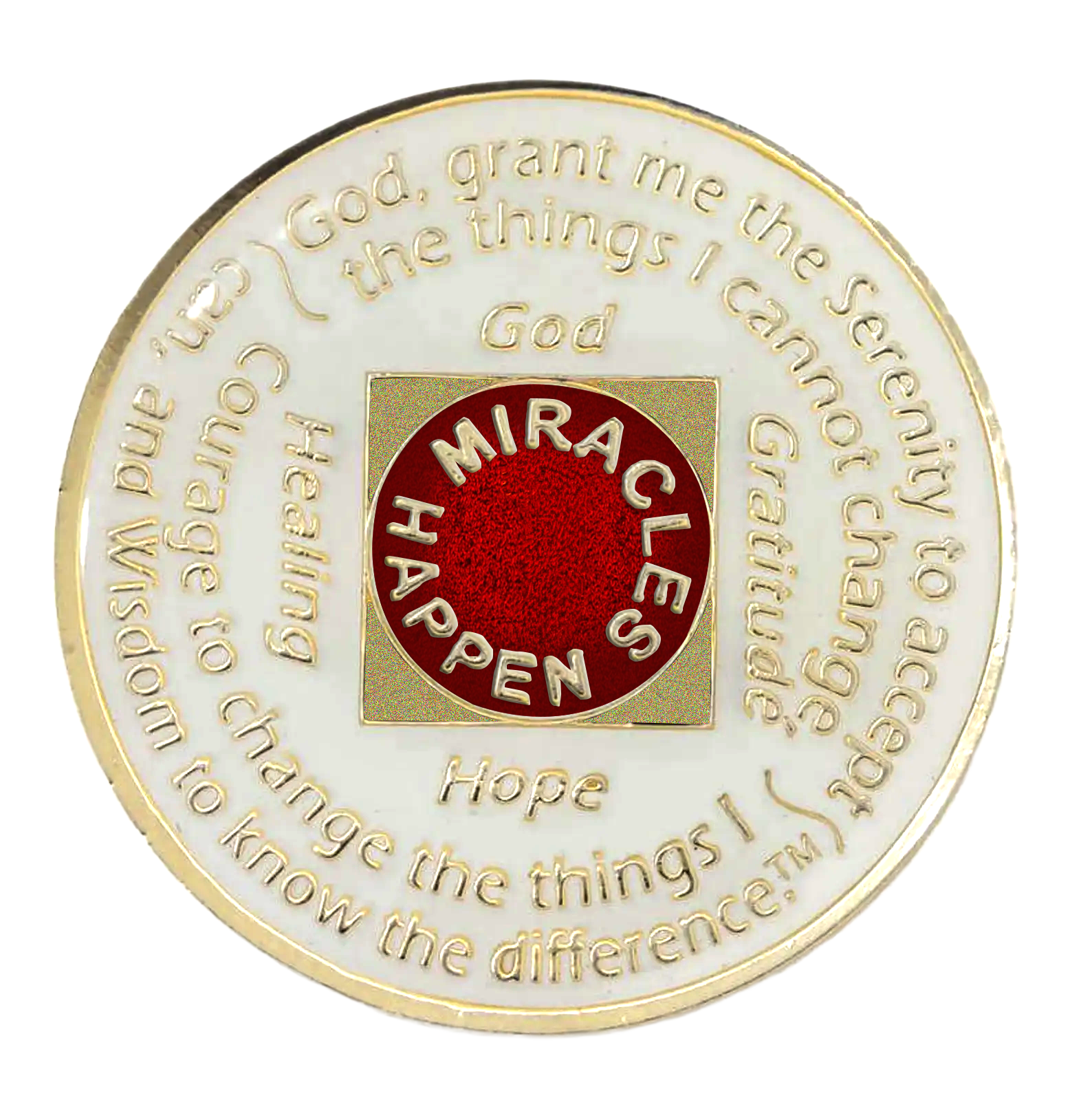 NA White & Red Recovery Medallion | Years 1–45