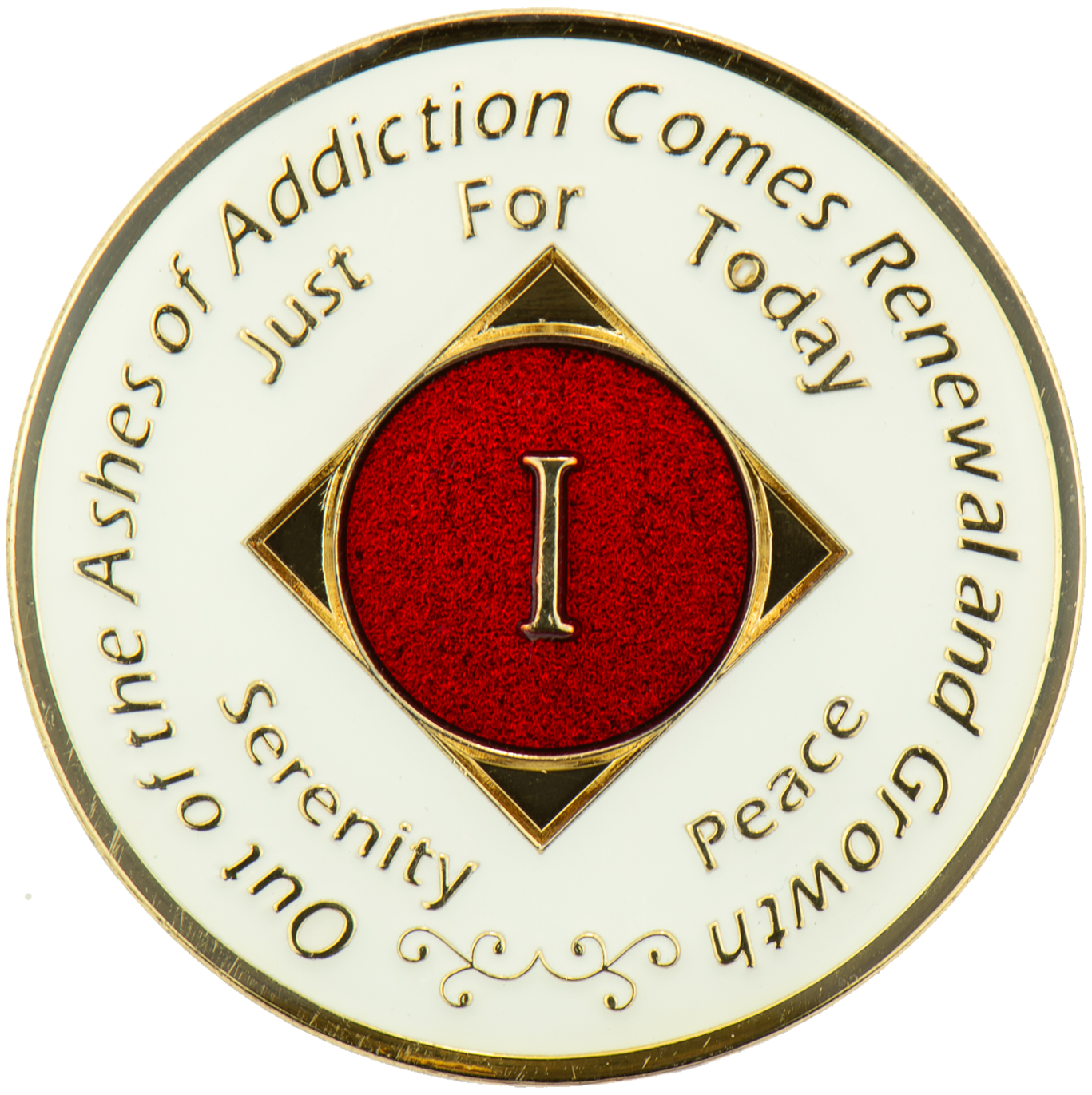 NA White & Red Recovery Medallion | Years 1–45