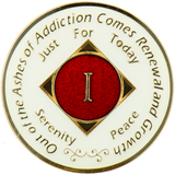 NA White & Red Recovery Medallion | Years 1–45