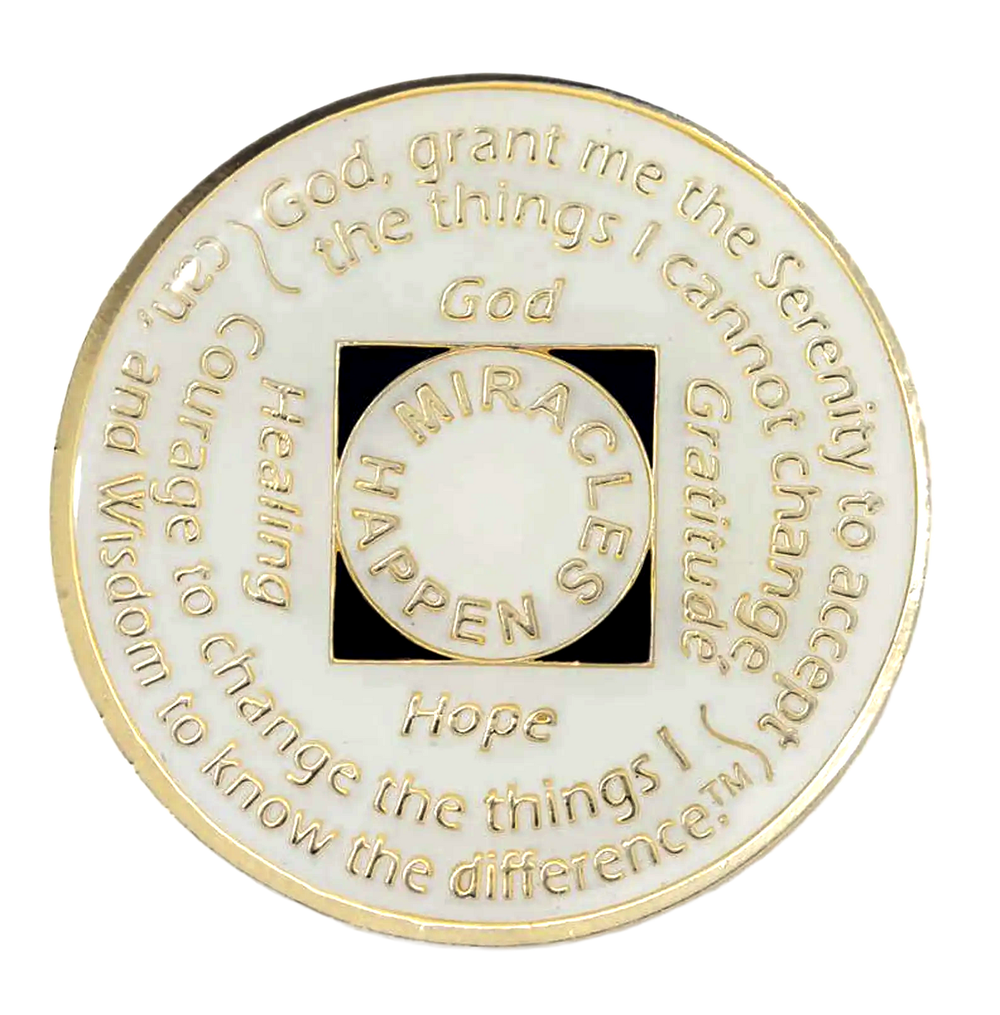 NA Glow Recovery Medallion with Blue Transition Crystals | Years 1–45
