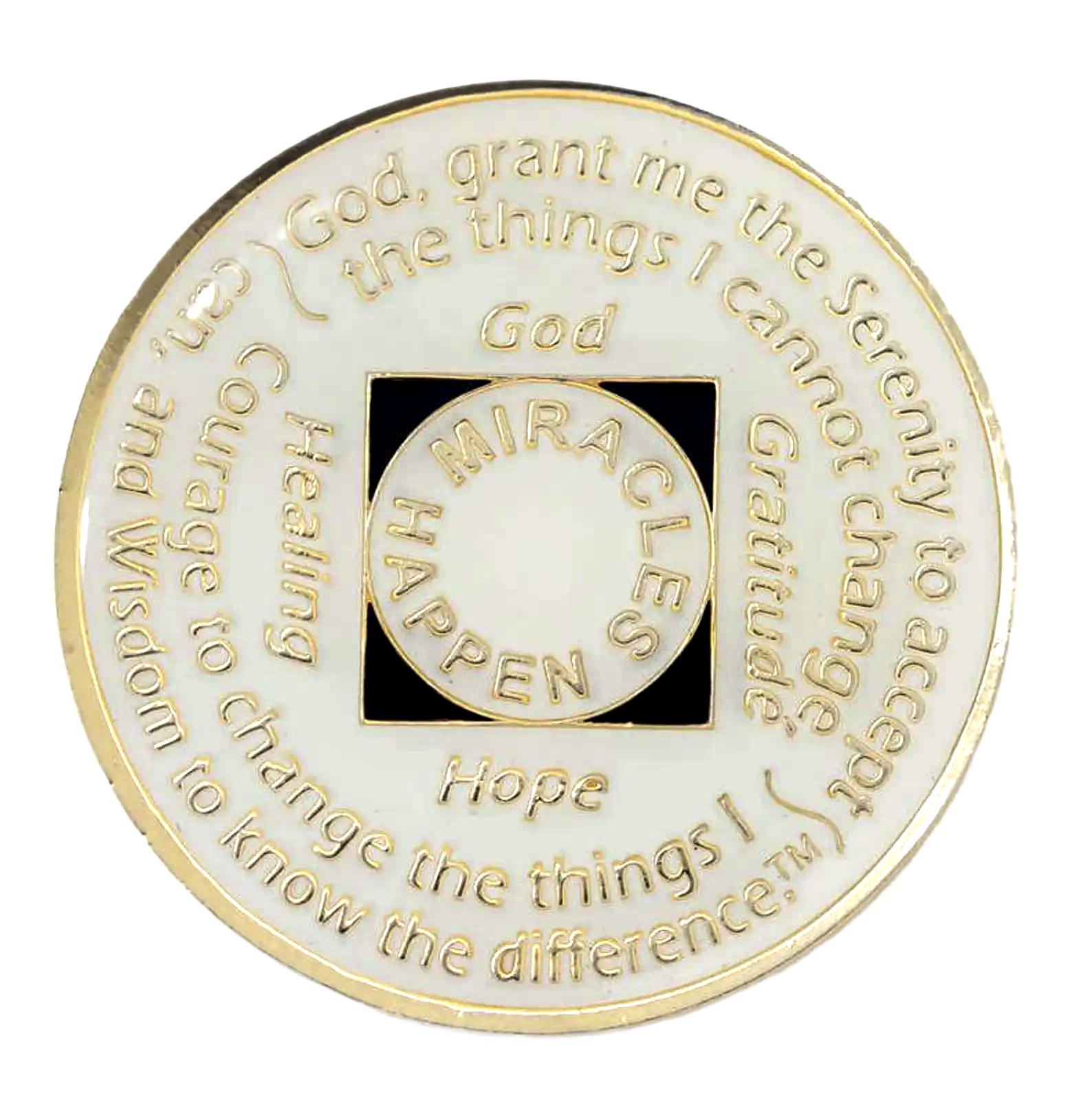 NA Glow Recovery Medallion with Purple Transition Crystals | Years 1–45